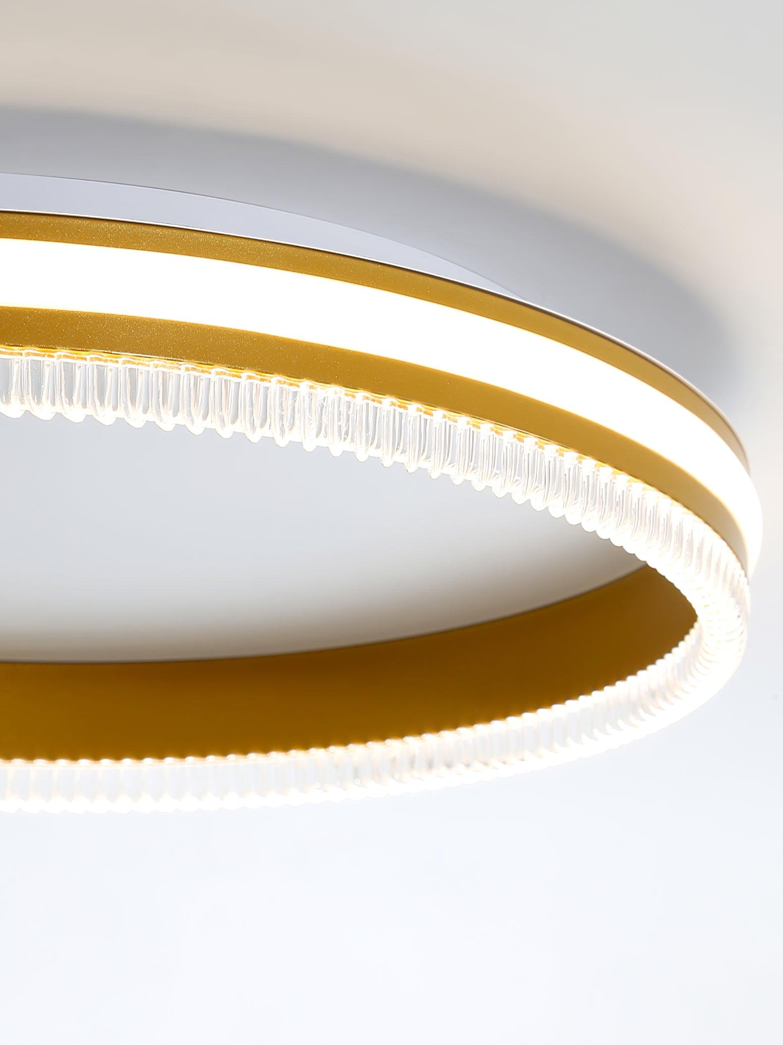 Modern Round Acrylic Ring LED Ceiling Light Fixture for Home and Office
