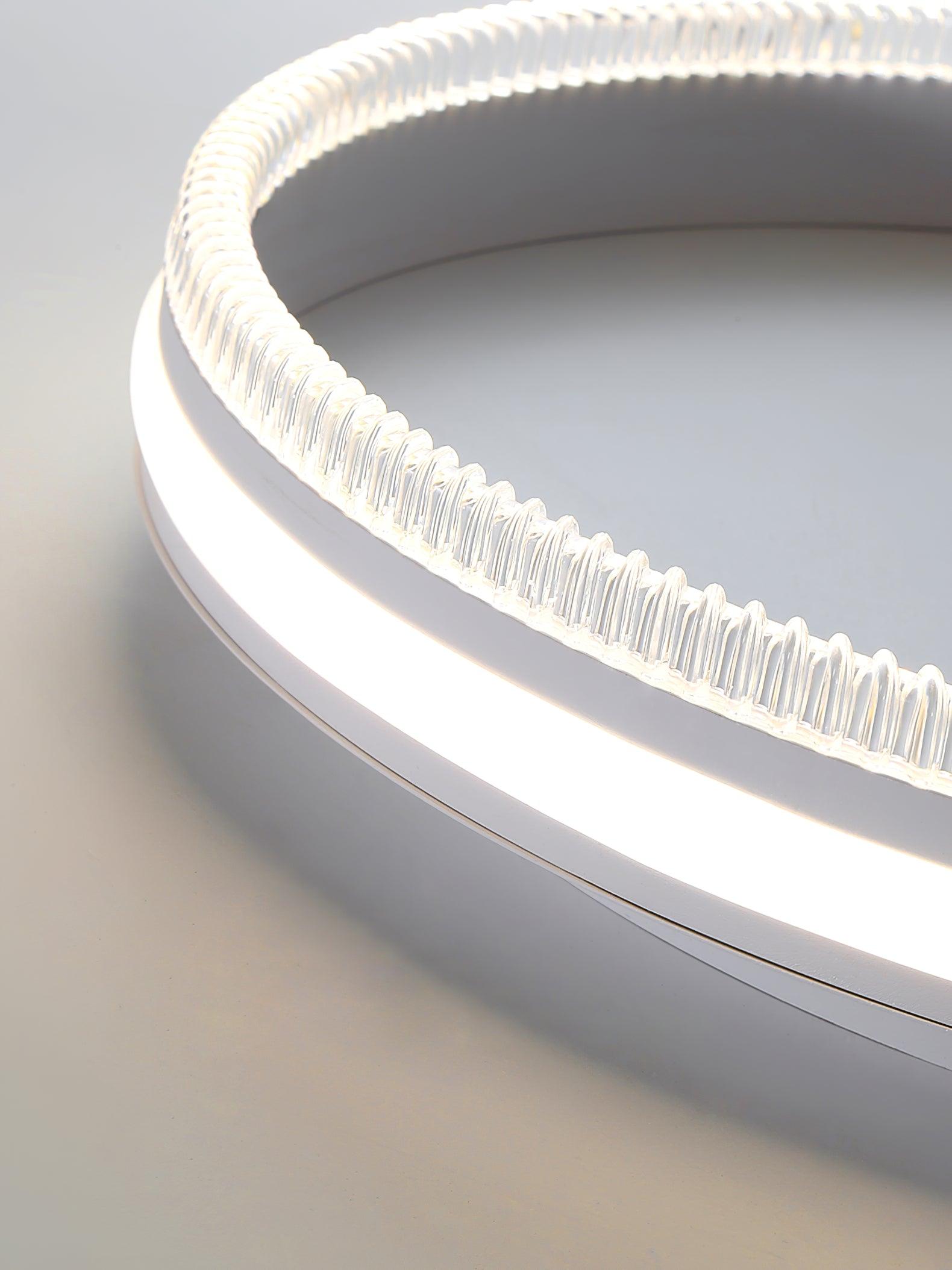 Modern Round Acrylic Ring LED Ceiling Light Fixture for Home and Office