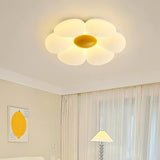 Blooming Six Petal Flower LED Flush Mount Ceiling Lamp for Nursery and Kids Rooms