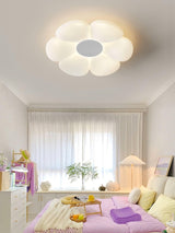Blooming Six Petal Flower LED Flush Mount Ceiling Lamp for Nursery and Kids Rooms