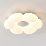 Blooming Six Petal Flower LED Flush Mount Ceiling Lamp for Nursery and Kids Rooms