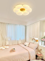 Blooming Six Petal Flower LED Flush Mount Ceiling Lamp for Nursery and Kids Rooms