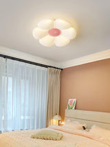 Blooming Six Petal Flower LED Flush Mount Ceiling Lamp for Nursery and Kids Rooms