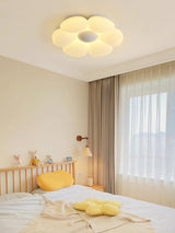 Blooming Six Petal Flower LED Flush Mount Ceiling Lamp for Nursery and Kids Rooms