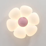 Blooming Six Petal Flower LED Flush Mount Ceiling Lamp for Nursery and Kids Rooms