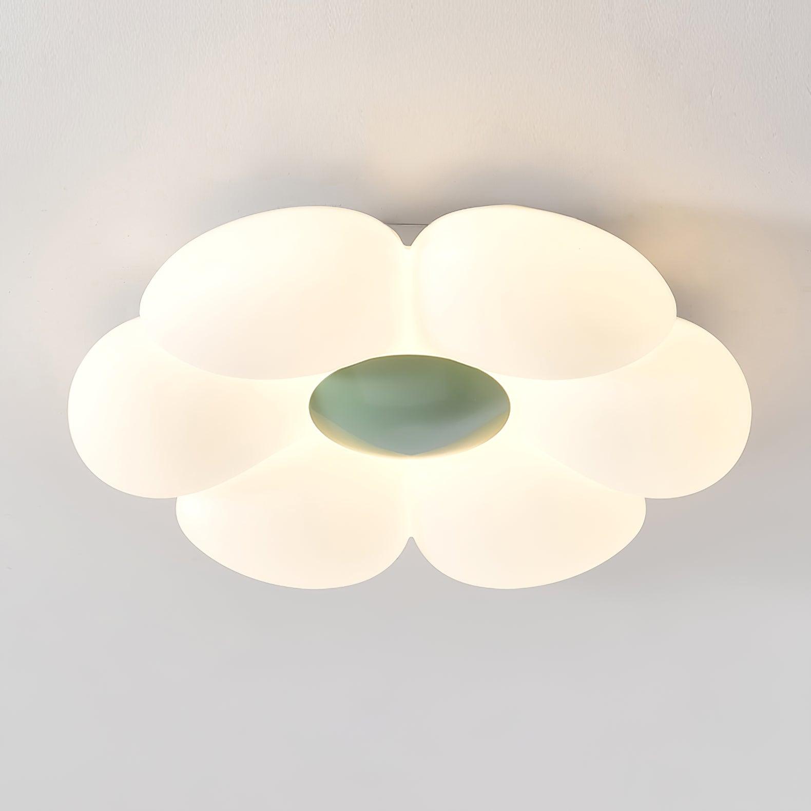 Blooming Six Petal Flower LED Flush Mount Ceiling Lamp for Nursery and Kids Rooms