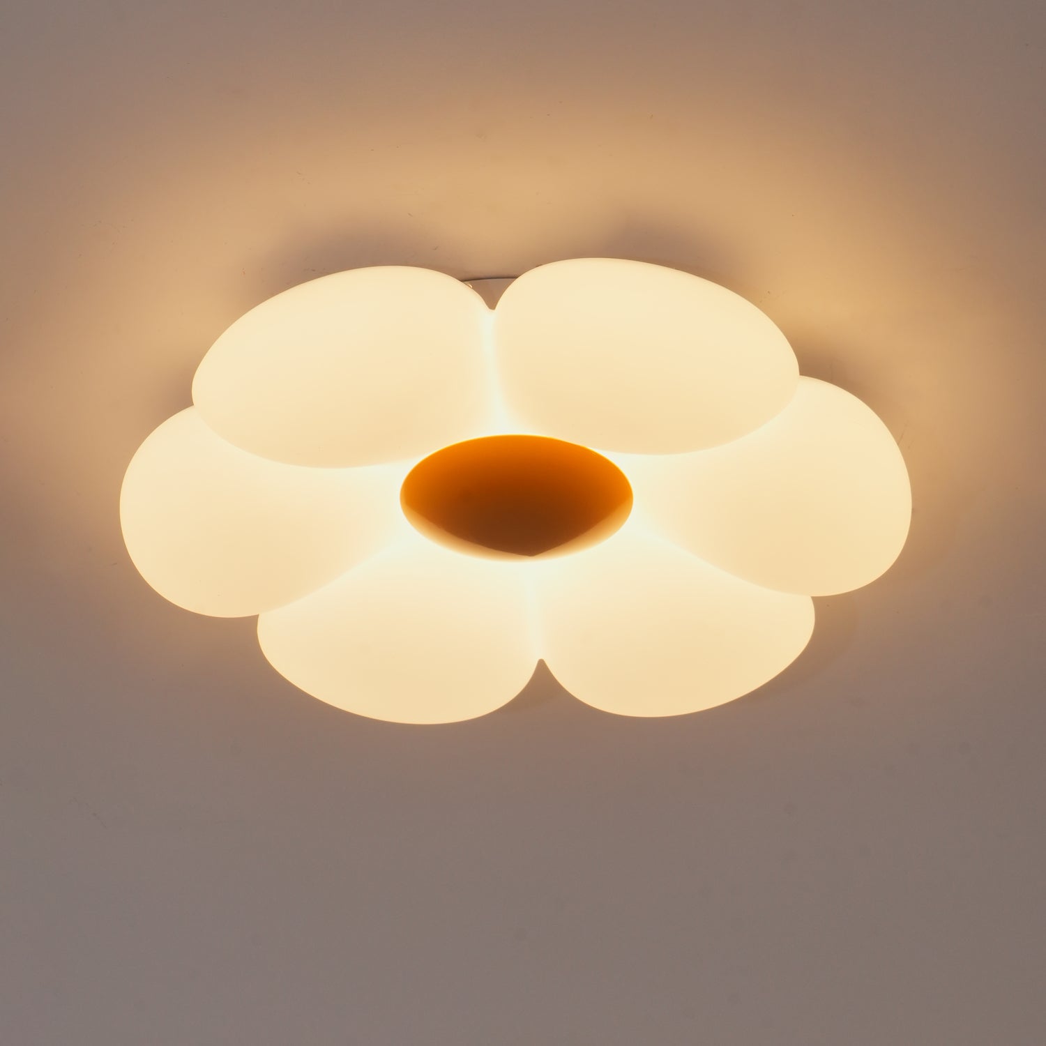 Blooming Six Petal Flower LED Flush Mount Ceiling Lamp for Nursery and Kids Rooms