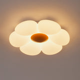 Blooming Six Petal Flower LED Flush Mount Ceiling Lamp for Nursery and Kids Rooms