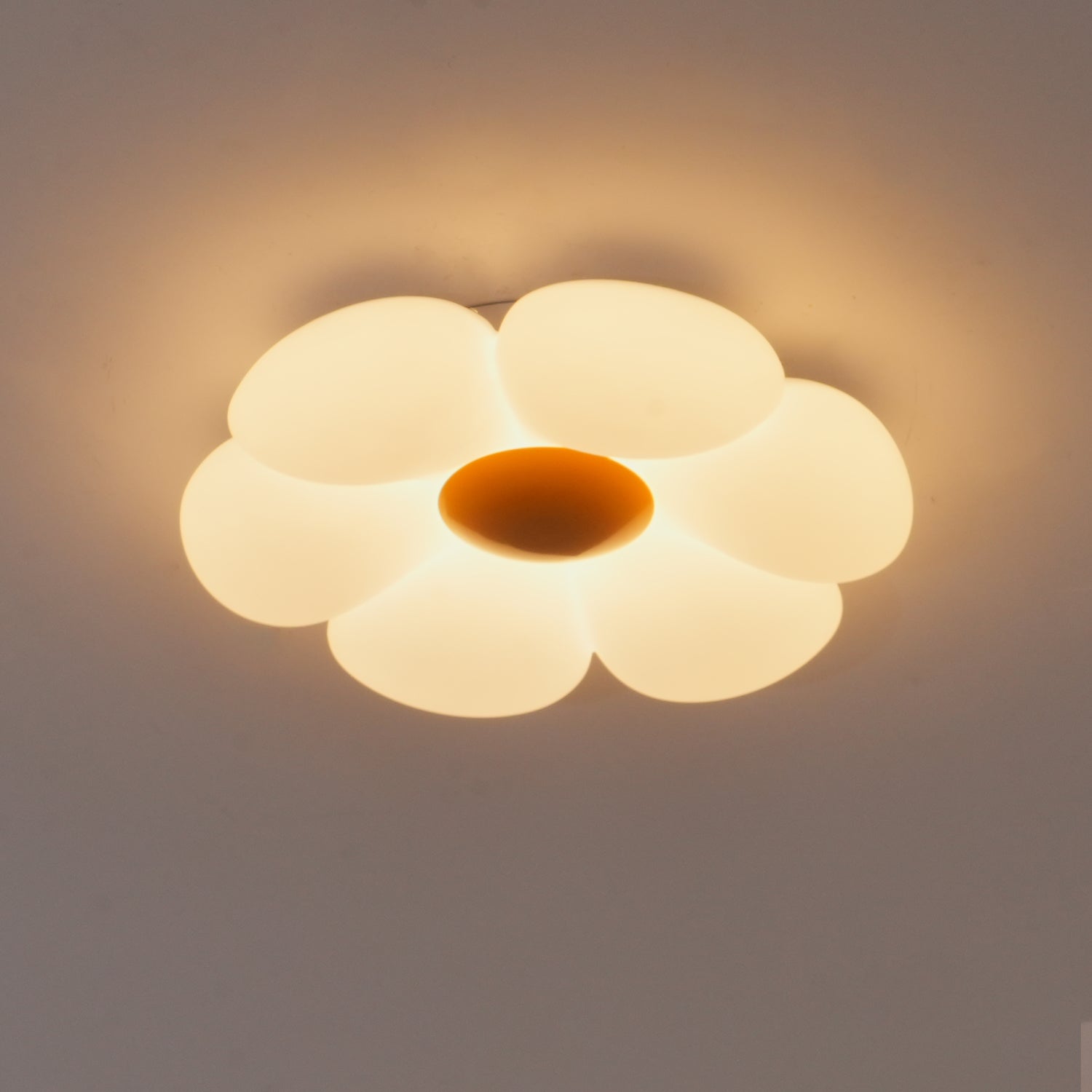 Blooming Six Petal Flower LED Flush Mount Ceiling Lamp for Nursery and Kids Rooms