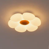 Blooming Six Petal Flower LED Flush Mount Ceiling Lamp for Nursery and Kids Rooms