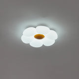 Blooming Six Petal Flower LED Flush Mount Ceiling Lamp for Nursery and Kids Rooms