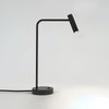 Contemporary Skinny LED Bedside Table Lamp with Slender Cylindrical Light in Metal