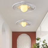 vintage-french-style-white-floral-resin-semi-flush-mount-ceiling-light