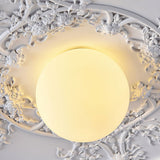 vintage-french-style-white-floral-resin-semi-flush-mount-ceiling-light