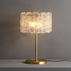 Skylar Modern Brass and Glass Table Lamp for Luxury Bedroom and Office Lighting