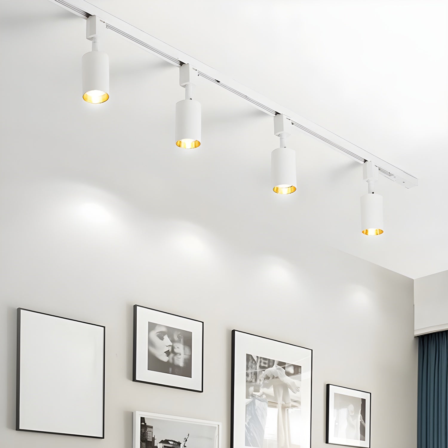 Modern Minimalist LED Cylinder Track Light Adjustable Spotlight for Gallery and Home