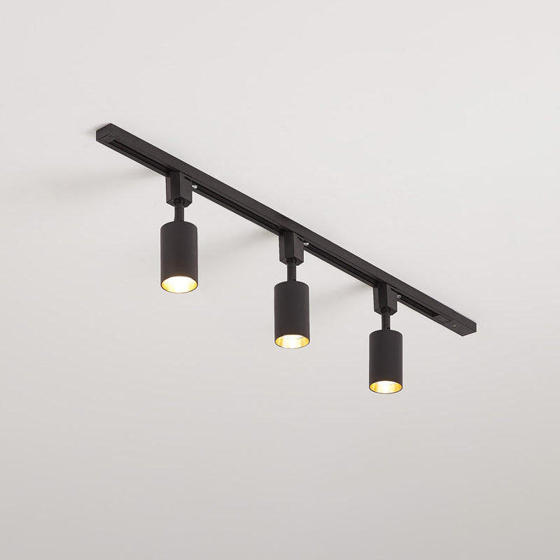 Modern Minimalist LED Cylinder Track Light Adjustable Spotlight for Gallery and Home