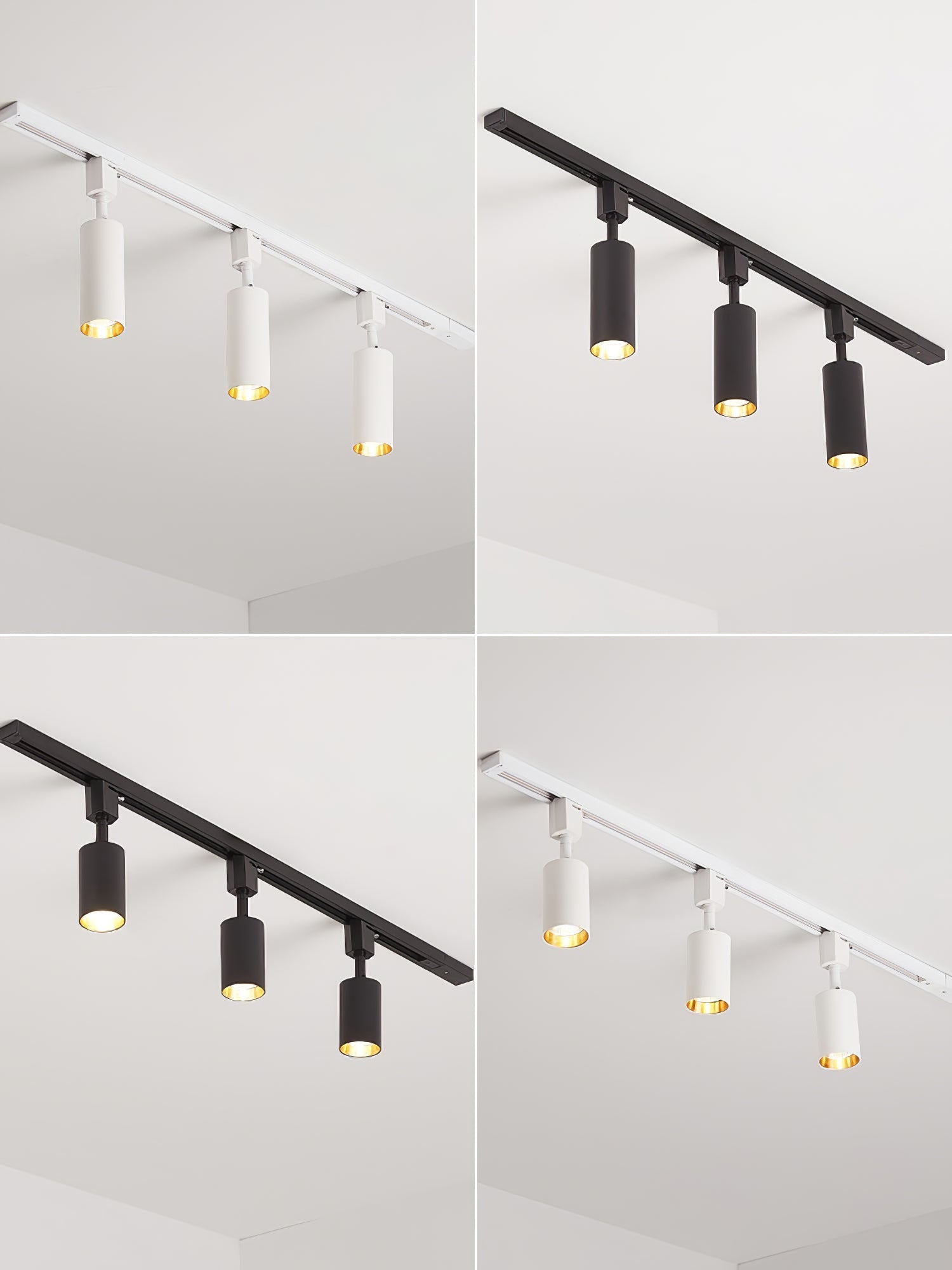 Modern Minimalist LED Cylinder Track Light Adjustable Spotlight for Gallery and Home