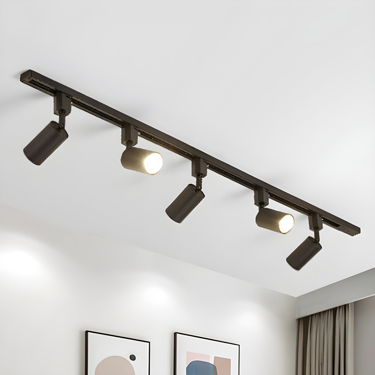 Modern Minimalist LED Cylinder Track Light Adjustable Spotlight for Gallery and Home