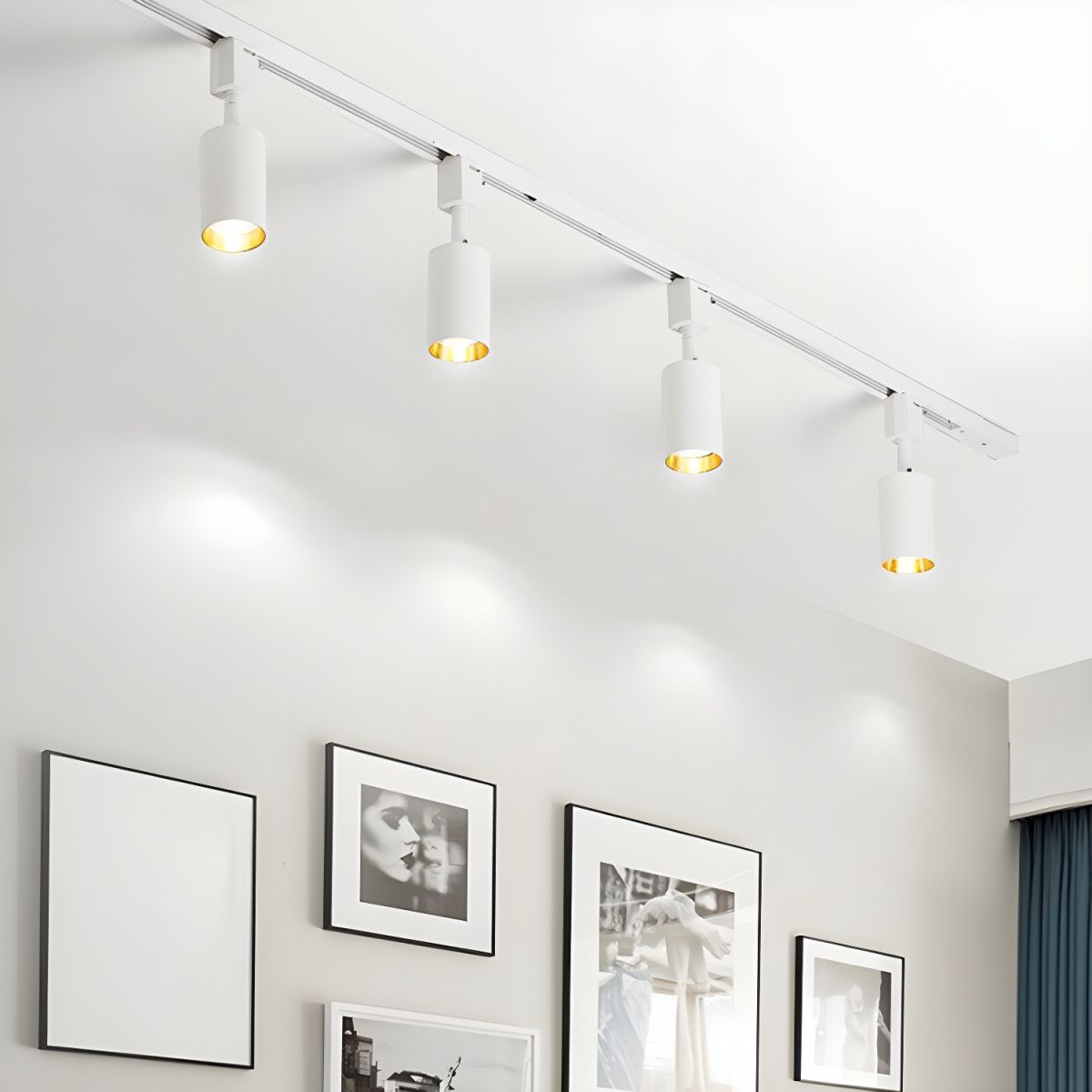 Modern Minimalist LED Cylinder Track Light Adjustable Spotlight for Gallery and Home