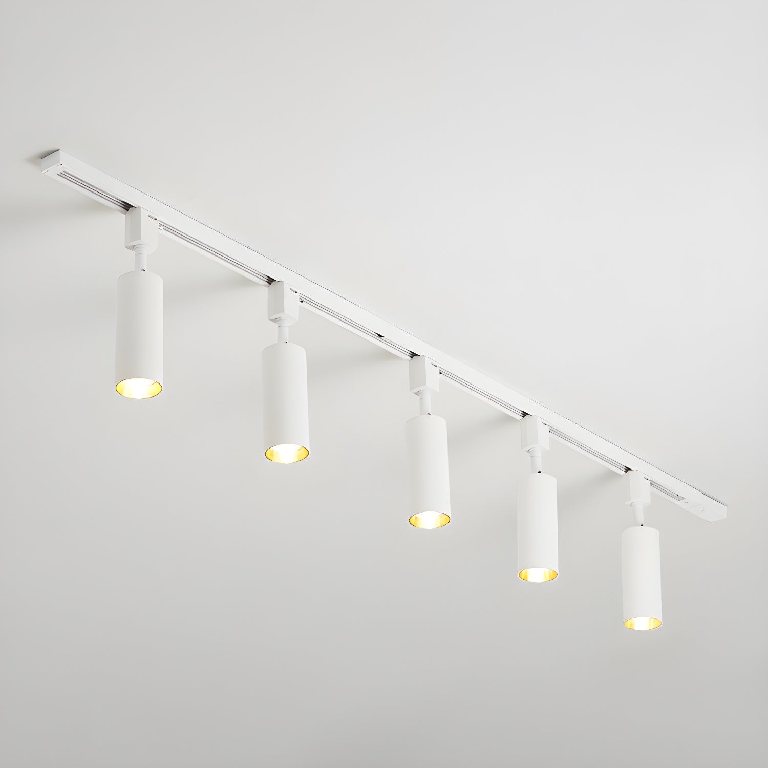 Modern Minimalist LED Cylinder Track Light Adjustable Spotlight for Gallery and Home