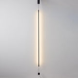 Modern Minimalist Slim Line LED Floor Lamp Sleek Geometric Corner Standing Light