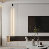 Modern Minimalist Slim Line LED Floor Lamp Sleek Geometric Corner Standing Light