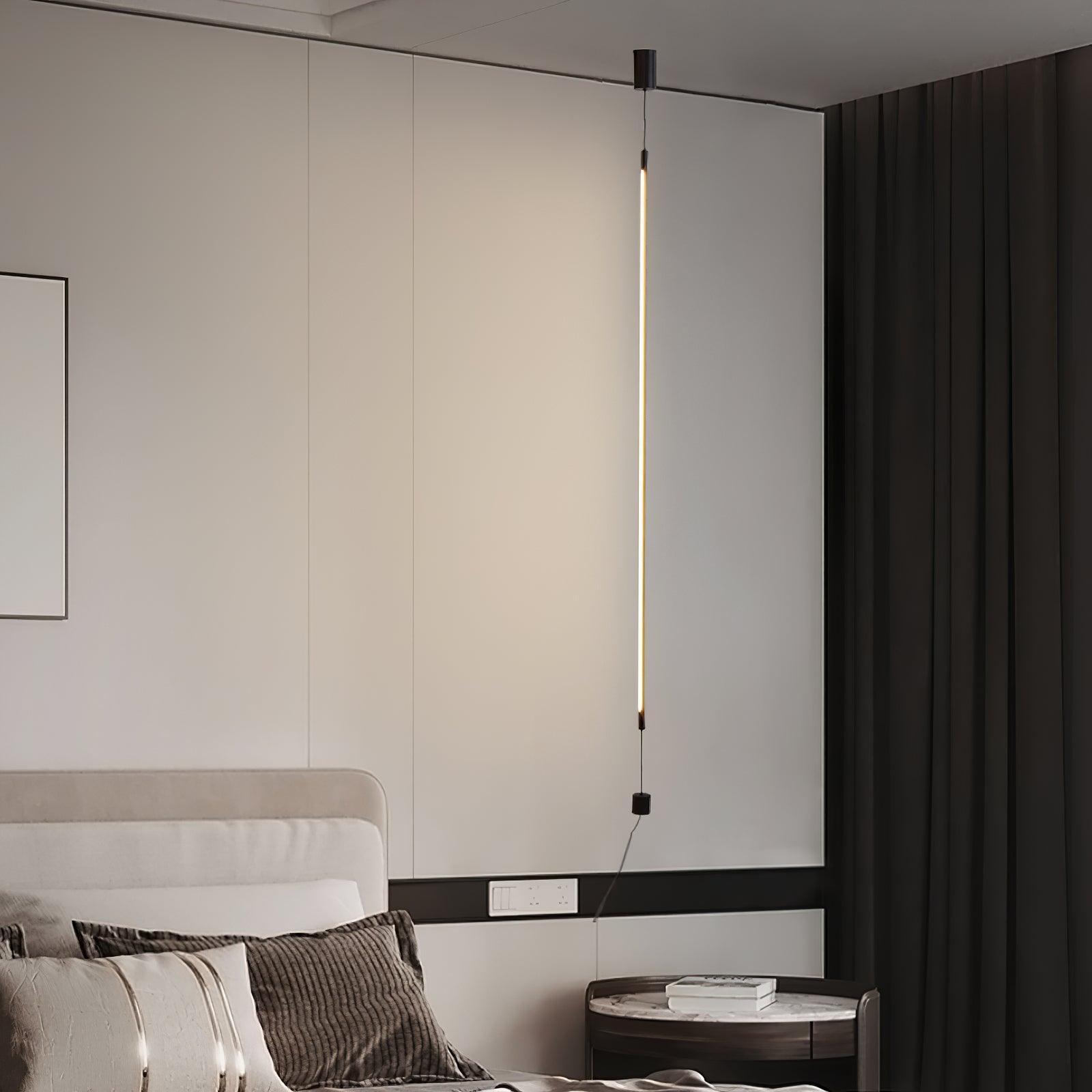 Modern Minimalist Slim Line LED Floor Lamp Sleek Geometric Corner Standing Light
