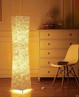 Modern Tall Slim Waist Tower Floor Lamp LED Standing Light for Bedroom and Office