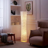 Modern Tall Slim Waist Tower Floor Lamp LED Standing Light for Bedroom and Office