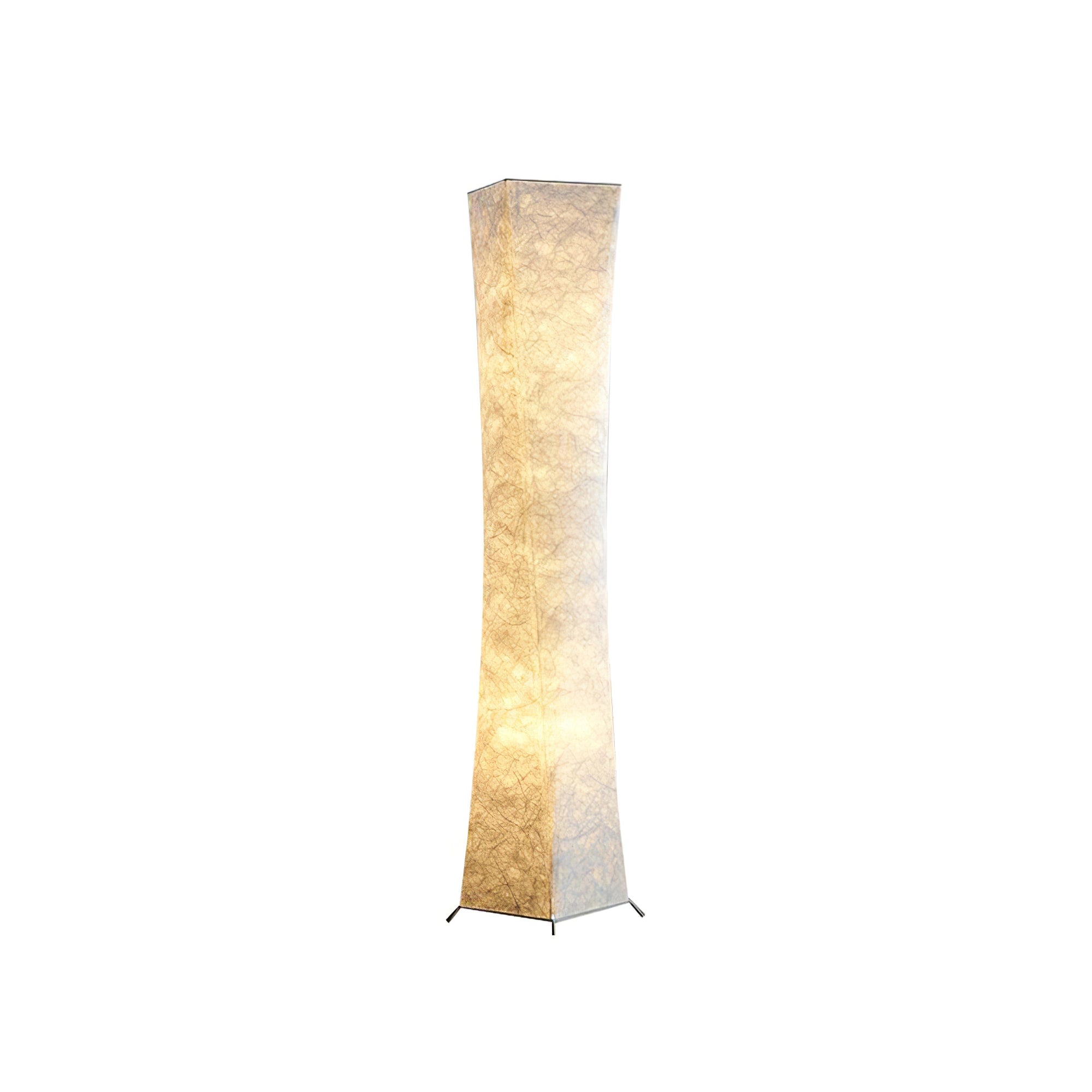 Modern Tall Slim Waist Tower Floor Lamp LED Standing Light for Bedroom and Office