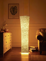 Modern Tall Slim Waist Tower Floor Lamp LED Standing Light for Bedroom and Office