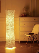 Modern Tall Slim Waist Tower Floor Lamp LED Standing Light for Bedroom and Office