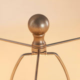 Art Deco Fluted Resin Table Lamp with Fabric Shade for Elegant Home Decor