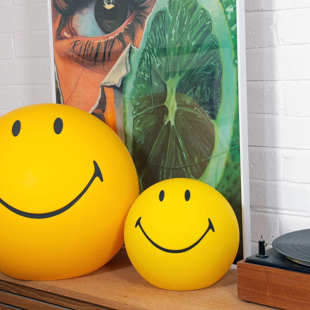Modern Smiling Face Table Lamp Yellow Decorative LED Night Light for Home Decor