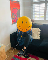 Modern Smiling Face Rechargeable LED Table Lamp for Bedside and Kids Bedroom Decor