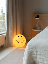 Modern Smiling Face Rechargeable LED Table Lamp for Bedside and Kids Bedroom Decor