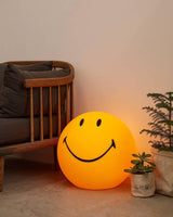 Modern Smiling Face Table Lamp Yellow Decorative LED Night Light for Home Decor