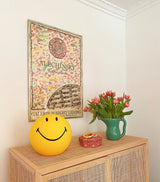Modern Smiling Face Rechargeable LED Table Lamp for Bedside and Kids Bedroom Decor