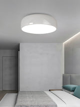 Modern Round Aluminum Flush Mount Ceiling Light for Minimalist Kitchen and Dining Areas