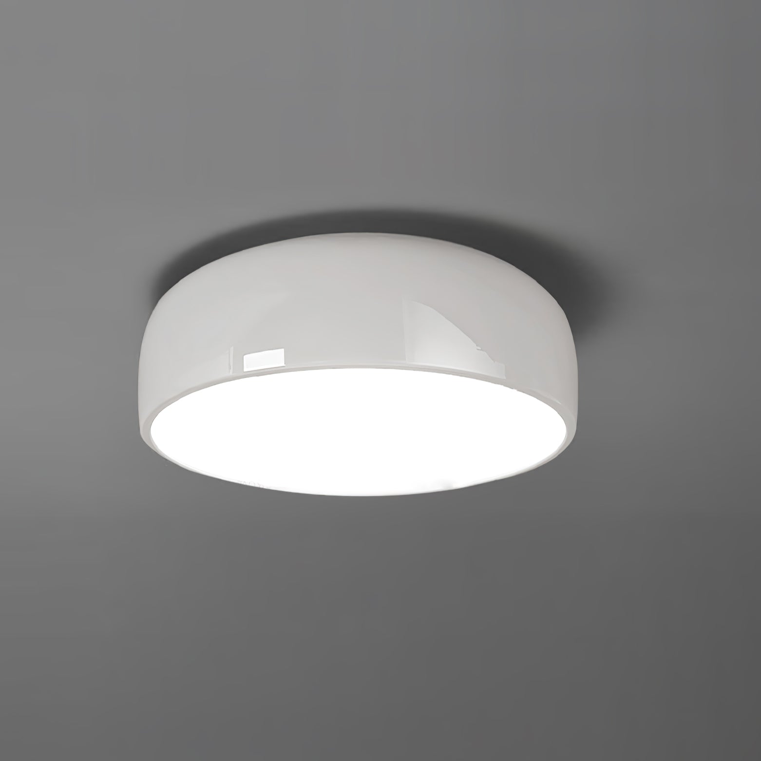Modern Round Aluminum Flush Mount Ceiling Light for Minimalist Kitchen and Dining Areas