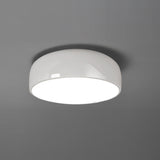 Modern Round Aluminum Flush Mount Ceiling Light for Minimalist Kitchen and Dining Areas