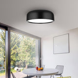 Modern Round Aluminum Flush Mount Ceiling Light for Minimalist Kitchen and Dining Areas