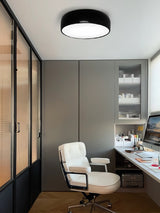 Modern Round Aluminum Flush Mount Ceiling Light for Minimalist Kitchen and Dining Areas