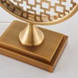 Soho Reading Table Lamp Gold Metal Base Blue Fabric Shade Decorative Lighting