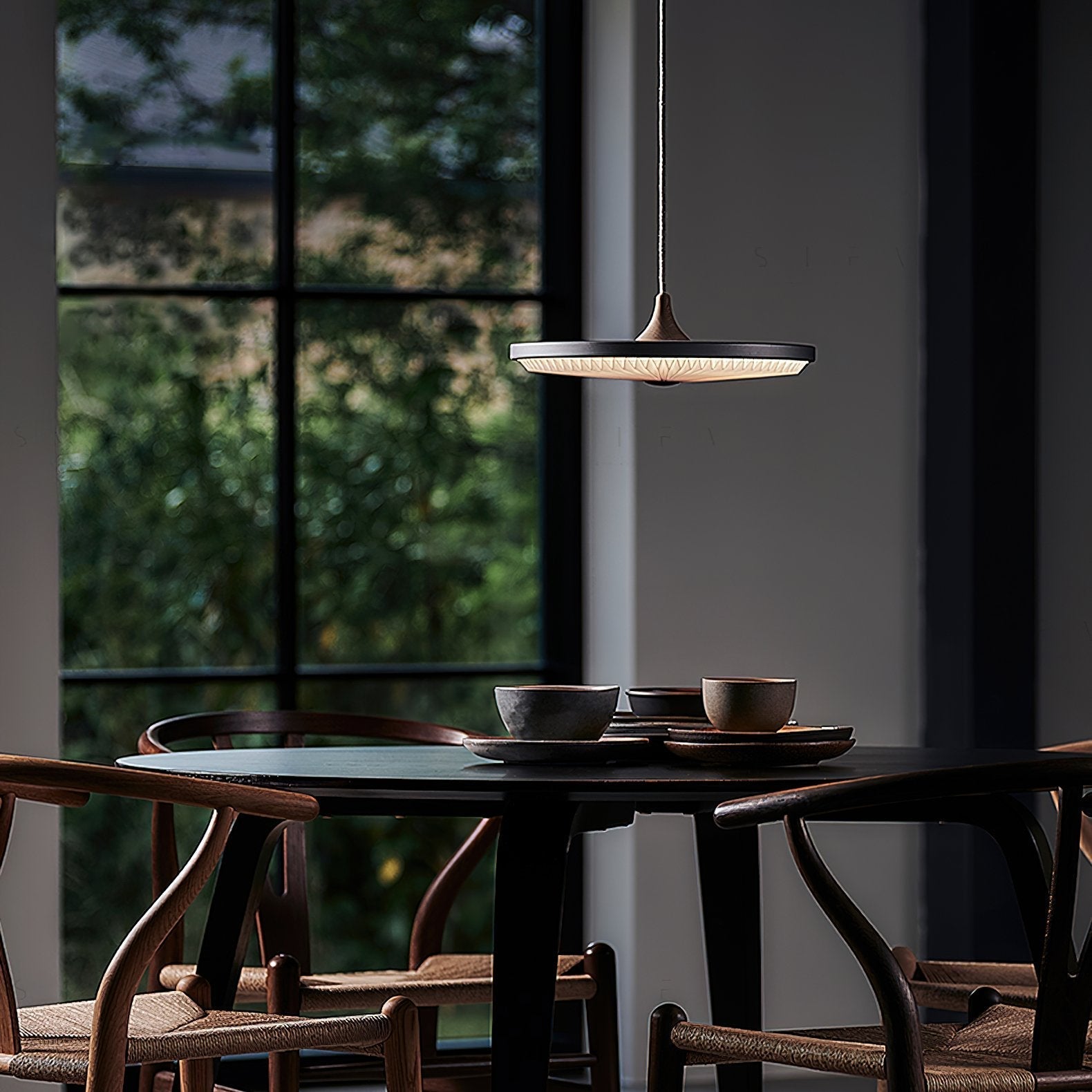 modern-pleated-led-pendant-lamp-with-three-color-temperature-settings-for-dining-rooms-and-living-areas
