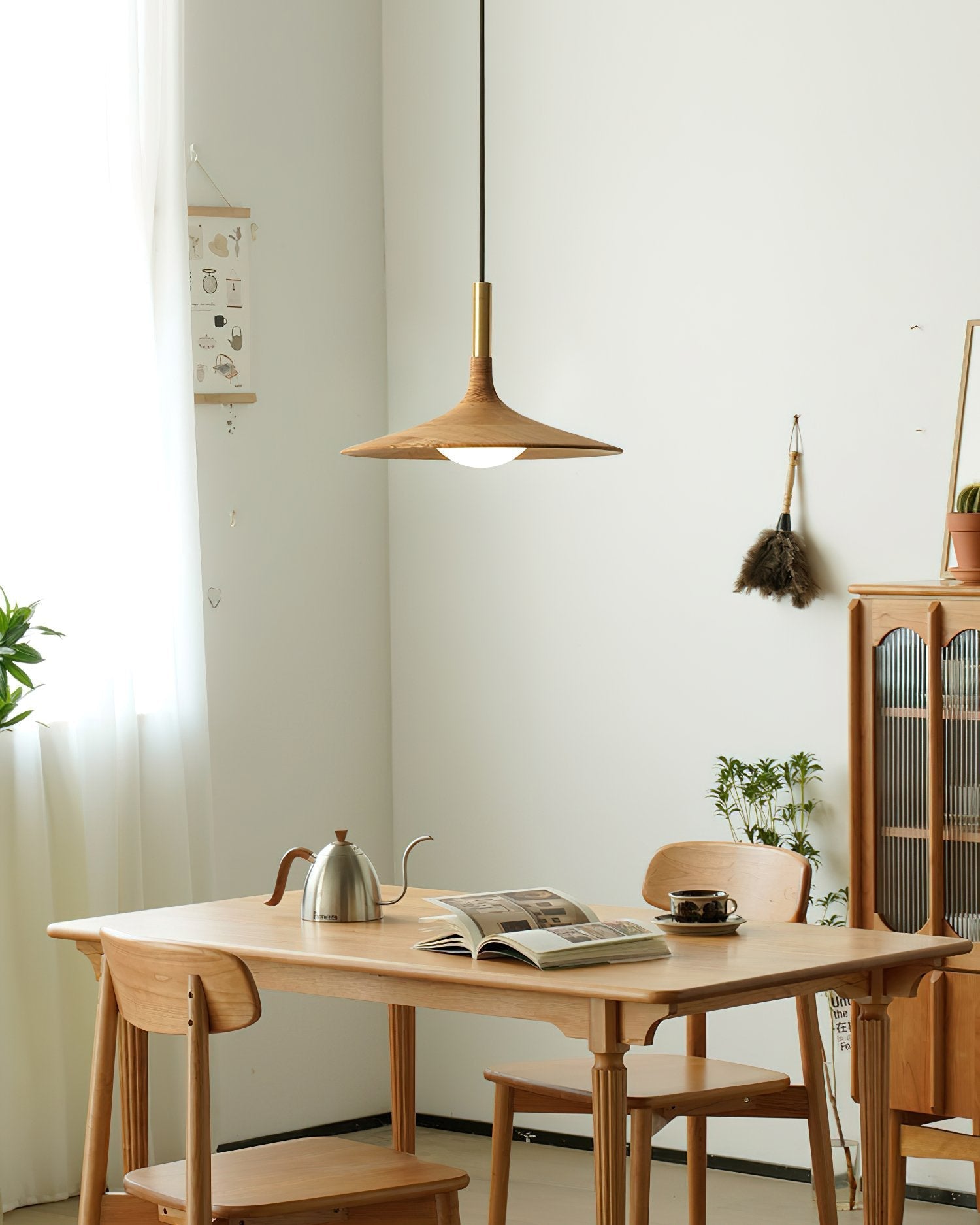 modern-solid-wood-disc-led-pendant-lamp-with-brass-accents-and-three-color-light-modes
