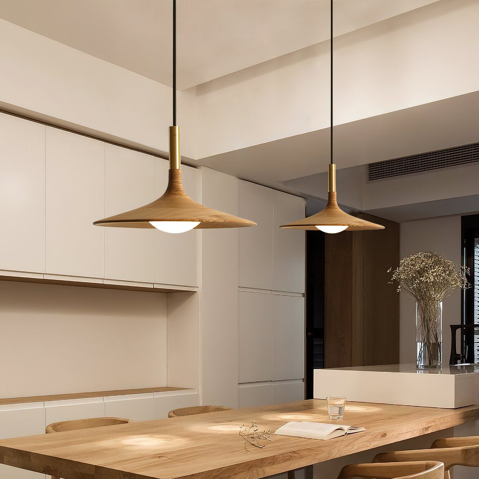 modern-solid-wood-disc-led-pendant-lamp-with-brass-accents-and-three-color-light-modes