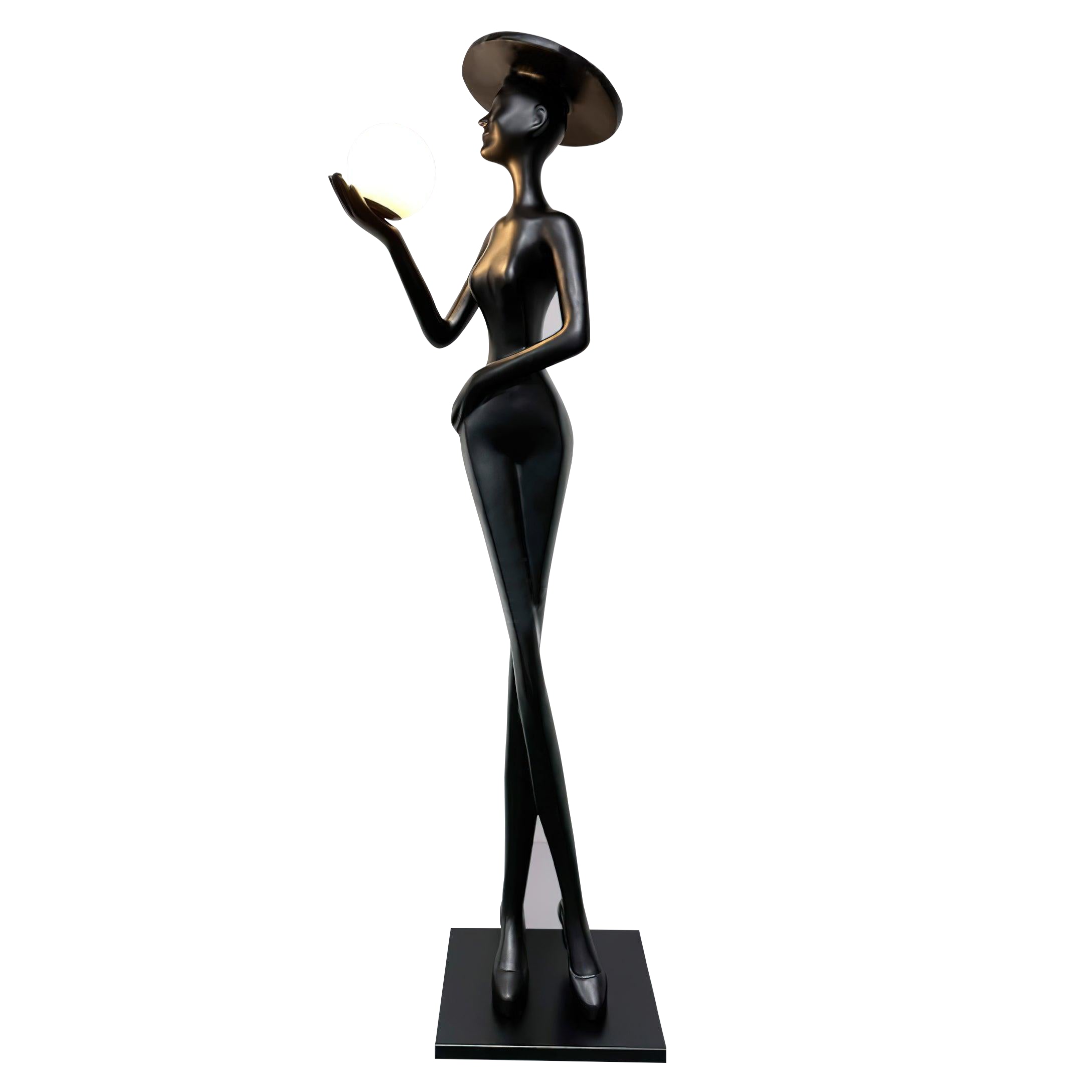 contemporary-sculpture-floor-lamp-with-fiberglass-body-and-glass-globe-shade-for-luxury-interiors