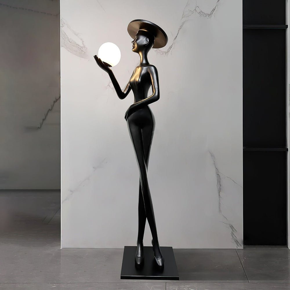 contemporary-sculpture-floor-lamp-with-fiberglass-body-and-glass-globe-shade-for-luxury-interiors